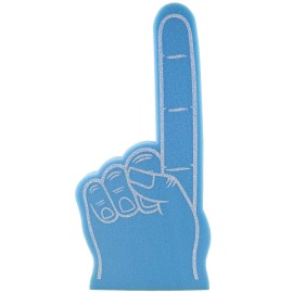 Giant Foam Finger 18 Inch- Number 1 Diy Blank Foam Hand For All Occasions - Cheerleading For Sports - Exciting Vibrant Colors Use As Celebration Pom Poms- Great For Athletics Local Sport Events Games