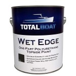 TotalBoat Wet Edge Marine Topside Paint for Boats, Fiberglass, and Wood (Flat Black, Gallon)