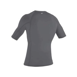 O'Neill Men's Basic Skins Short Sleeve Rashguard L Smoke Wave Logo (3341IC)