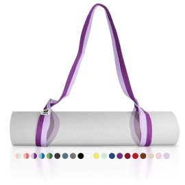 Tumaz Yoga Mat Strap [Mat Not Included] (15+ Colors, 2 Sizes Options) With Extra Thick, Durable And Comfy Delicate Texture The Must-Have Multi-Purpose Strap/Carrier For Your Yoga Mat, Exercise Mat