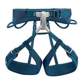 Petzl Adjama Unisex Harness - Adjustable Rock And Ice Climbing Harness For Single And Multi-Pitch Climbs - Blue - L