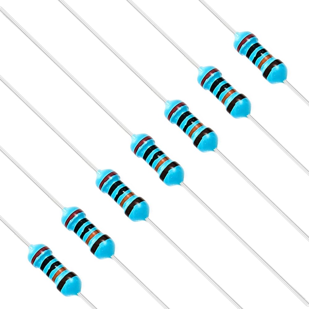 Chanzon 100Pcs 14W (025W) 200K O Ohm Metal Film Fixed Resistor 001 A1% Tolerance 200Kr Mf Through Hole Resistors Current Limiting Rohs Certificated