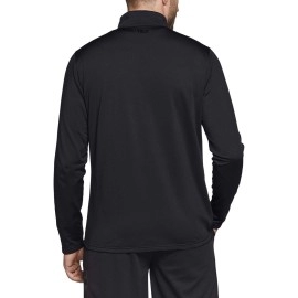 TSLA Men's Quarter Zip Thermal Pullover Shirts, Winter Fleece Lined Lightweight Running Sweatshirt, Fleece 1/4 Zip Sweatshirt Black, Medium