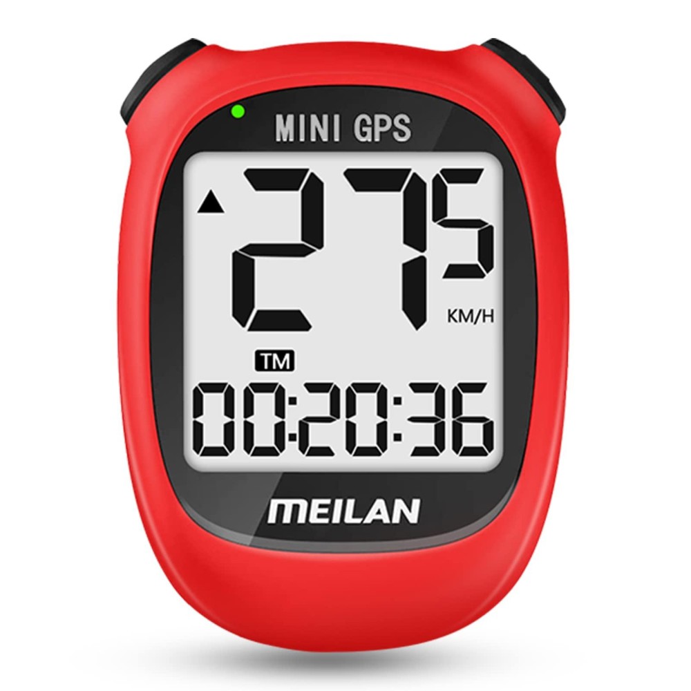 Meilan M3 Mini Gps Bike Computer, Wireless Cycling Computer Bike Odometer Bicycle Speedometer And Odometer Waterproof Bicycle Computer With Lcd Backlight & Multi-Functions For Road Bike Mtb