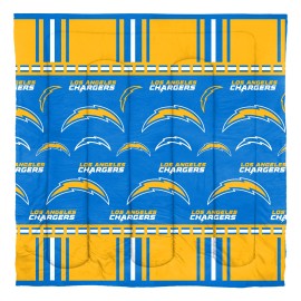 The Northwest Company NFL Los Angeles Chargers Bed in a Bag Set, Twin, Rotary