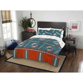 Northwest Nfl Miami Dolphins Unisex-Adult Bed In A Bag Set, Full, Rotary
