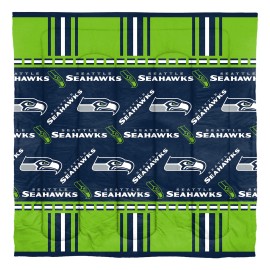 Northwest NFL Seattle Seahawks Unisex-Adult Bed in a Bag Set, Queen, Rotary