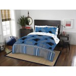 Northwest NFL Carolina Panthers Unisex-Adult Bed in a Bag Set, Queen, Rotary