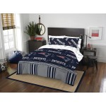 Northwest NFL New England Patriots Unisex-Adult Bed in a Bag Set, Queen, Rotary