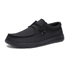 Bruno Marc Mens Breeze Slip-On Stretch Loafers Casual Shoes Lightweight Comfortable Boat Shoe 10,Black,Size 11 Us