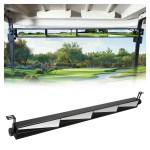 10L0L Universal Golf Cart 4 Panel Mirror For Yamaha Ezgo Club Car, Eliminate Blind Spots Rear View Mirror