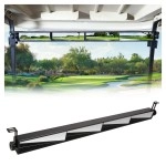 10L0L Universal Golf Cart 4 Panel Mirror For Yamaha Ezgo Club Car, Eliminate Blind Spots Rear View Mirror