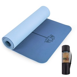 Umineux Yoga Mat Extra Thick 1/3'' Non Slip Yoga Mats For Women, Eco Friendly Tpe Fitness Exercise Mat With Carrying Sling & Storage Bag