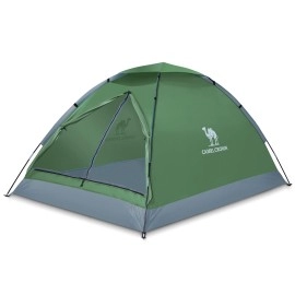 Camel Crown 2/3/4/5 Person Camping Dome Tent, Waterproof,Spacious, Lightweight Portable Backpacking Tent For Outdoor Camping/Hiking (2 Person, Green-1)