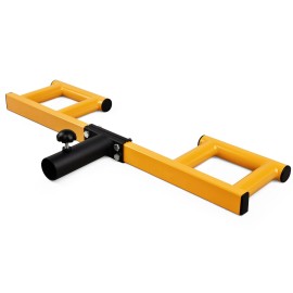 Yes4All Viking Press Attachment/Landmine Attachment For Barbell - Great Landmine Exercise Equipment For 2-Inch Olympic Barbell, Orange