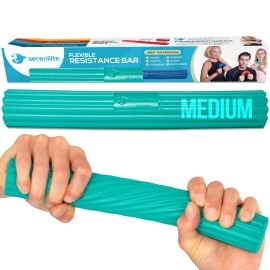 Serenilite Flexbar for Tennis Elbow Relief & Golfers Elbow, Great Hand Exercisers for Therapy, Flex Bars for Physical Therapy, Pain & Tendonitis Relief, Flexible Resistance Bar & Forearm Exerciser.