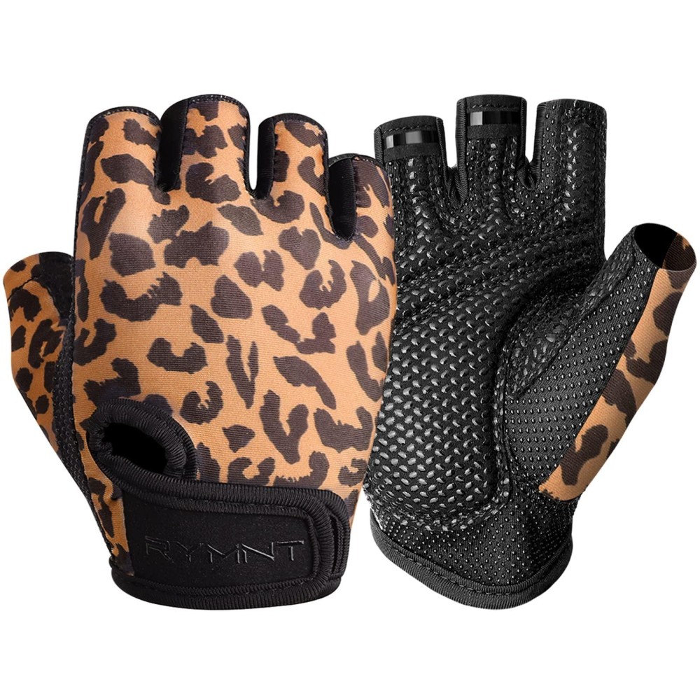 Zerofire Workout Gloves For Women - Weight Lifting Gloves With Full Palm Protection & Extra Grip For Women Gym, Weightlifting, Exercise, Cycling.Leopard-Medium
