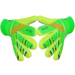 Jalunth Youth Soccer Goalkeeper Goalie Gloves Boys Girls Goal Keeper Field Player Glove Ages 11-13 Years Old Anti-Slip Latex Palm Soft Pu Hand Back Size 8 Green