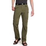 Cqr Mens Convertible Cargo Pants, Water Resistant Hiking Pants, Zip Off Lightweight Stretch Upf 50 Work Outdoor Pants, Lightweight Convertible Cargo Olive, 34W X 32L