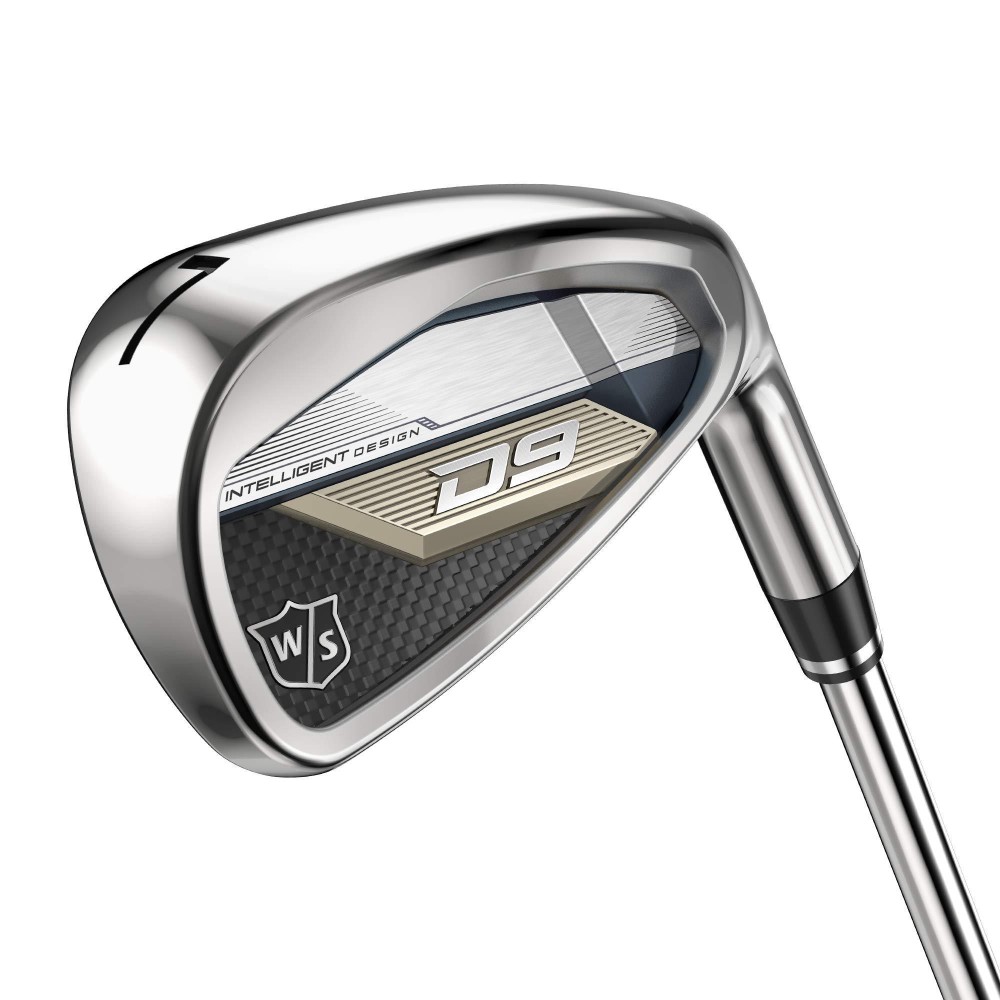 Wilson Staff D9 Iron Golf Set - Mens Right Hand Standard Length, Graphite Shaft Regular Flex, 5-Pw, Gap Wedge