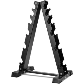 Akyen A-Frame Dumbbell Rack Stand Only, 6 Tier Weight Rack For Dumbbells (800 Pounds Weight Capacity, 2022 Version)