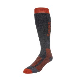 Simms Mens Merino Wool Thermal Midweight OTc Sock, Large, carbon