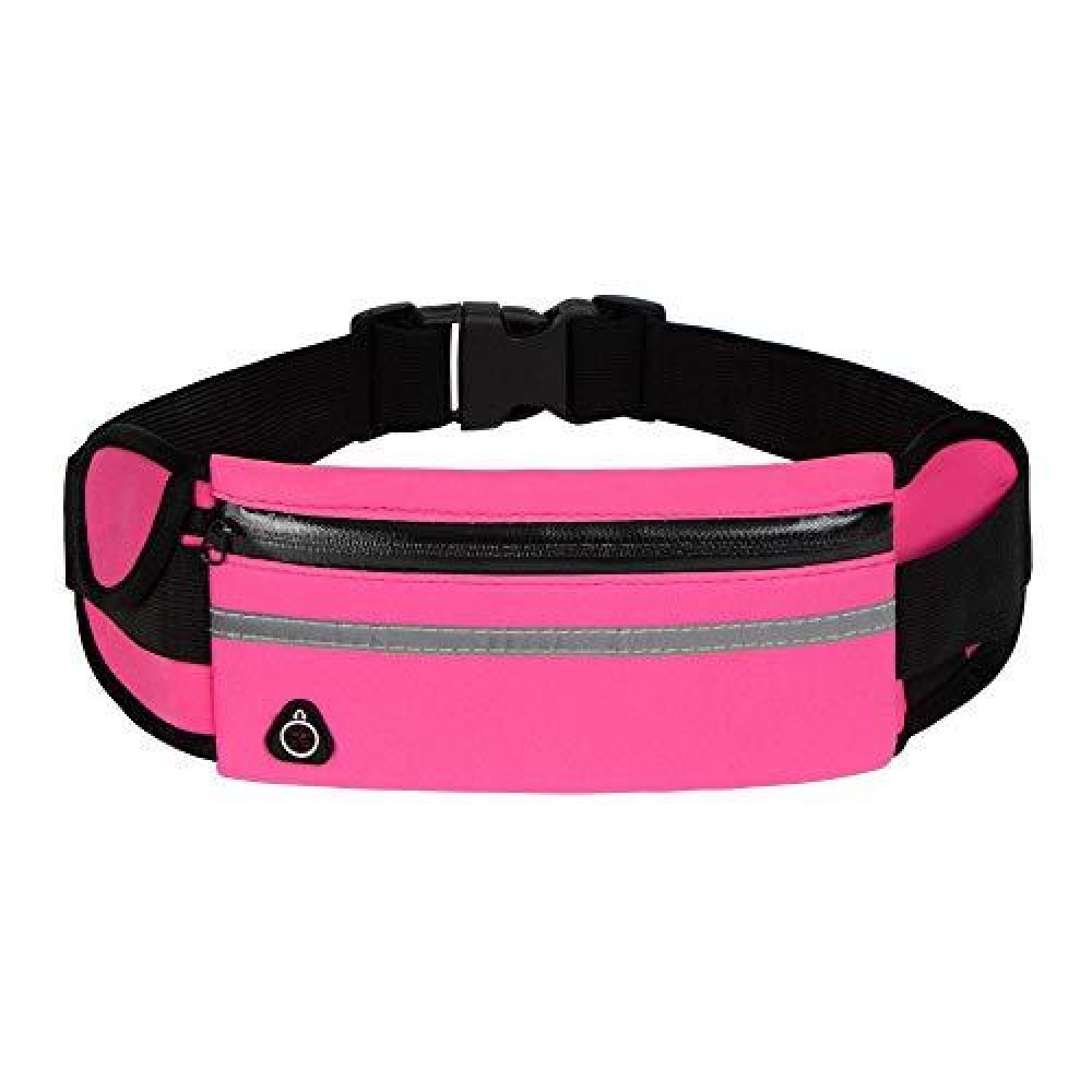 Running Belt Waist Packs,Workout Fanny Pack,Ultra Light Bounce Free Waist Pouch Fitness Workout Belt Sport Waist Pack For Women Men,Adjustable Waistband Bag For All Kinds Of Phone (Pink)