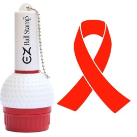 Promarking Ezballstamp Golf Ball Stamp Marker (Red Ribbon)