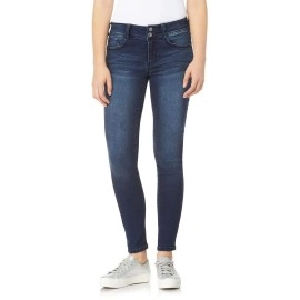 Wallflower Womens Ultra Skinny Mid-Rise Insta Soft Juniors Jeans (Standard And Plus), Shannon, 13 Long