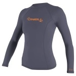 Oneill Womens Basic Upf 50 Long Sleeve Rash Guard, Dusk, X-Small