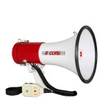 5 Core 50W Megaphone Handheld Bullhorn Cheer Loudspeaker Bull Horn Speaker Megaphono Siren Sling Strap Portable With Recording Feature 66Sf