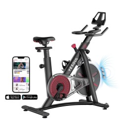 Yesoul S3 Exercise Bike For Home Smart Black Cycling Bike Magnetic Resistance For Gym Electric Stationary Bike Bluetooth Heart Rate For Women Apartment Workout Bike For Fitness(Black)