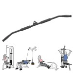 Upgraded Lat Pull Down Bar For Home Gym Lat Pulldown Attachments For Pulley System Gym Cable Machine Lat Pull Down Machine, 39'' Lat Bar Accessories, Workout Equipment, Lat Pull Down Attachment