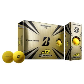 Bridgestone Golf 2021 E12 Contact Golf Balls Matte Yellow 2021 Model