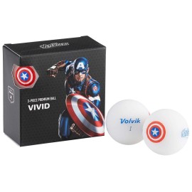 Volvik 1129147 Marvel Golf Balls - Captain America - Pack Of 4