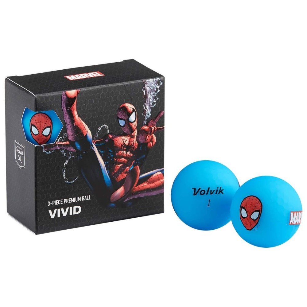 Volvik 1129148Marvel Golf Balls - Spider Man - Pack Of 4