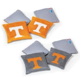Wild Sports Ncaa Tennessee Volunteers 8Pk Dual Sided Bean Bags, Team Color