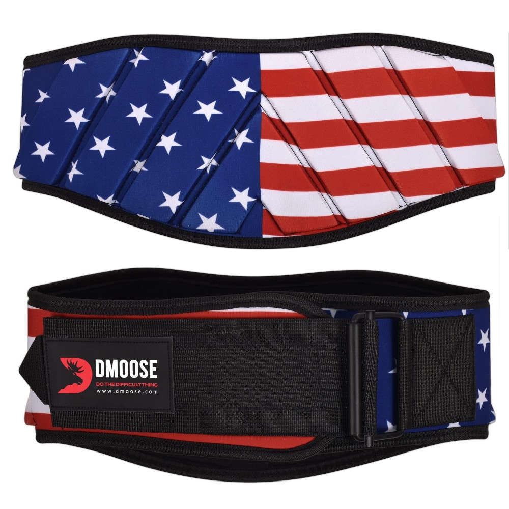 Dmoose Strength Weightlifting Belt For Men And Women -Deadlift Belt Back Support, Workout Back Support For Lifting, Fitness, Cross Training And Powerlifting - American Medium