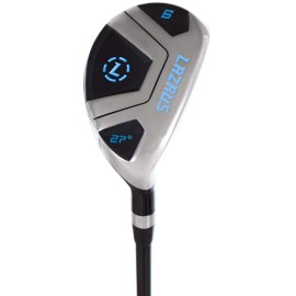 Lazrus Golf Premium Hybrid Golf Clubs For Men - 2,3,4,5,6,7,8,9,Pw Right Hand Left Hand Single Club, Graphite Shafts, Regular Flex (Silver Right Hand, Pw, Rh, Silver Single)