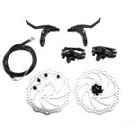 Azatemgo 160Mm Bicycle Disc Brake Kit Front Rear Caliper Brake Disc Set Brake Handles Brake Cables Brake Levers Cable Kit