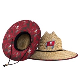 Foco Unisex Adult Nfl Team Logo Floral Sun Straw Hat, Team Logo, One Size Us