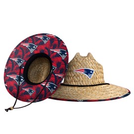 New England Patriots Nfl Floral Straw Hat