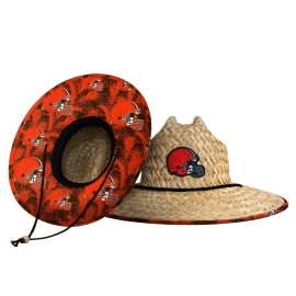 Cleveland Browns Nfl Floral Straw Hat