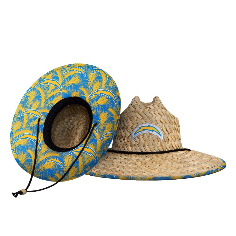 Foco Unisex Adult Nfl Team Logo Floral Sun Straw Hat, Team Logo, One Size Us