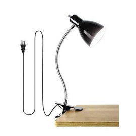 Desk Lamp Eye-Caring Table Lamps, 360Arotation Gooseneck Clip On Lamp, Clip On Reading Light, Portable Reading Book Light, Clamp Light, Study Desk Lamps For Bedroom And Office Home Lighting (Black)