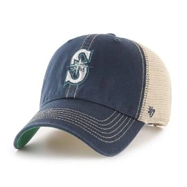 '47 MLB Trawler Mesh Clean Up Adjustable Hat, Adult One Size Fits All (Seattle Mariners Navy)