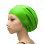 Soul Cap - Large Swimming Cap For Long Hair - Designed For Long Hair, Dreadlocks, Weaves, Hair Extensions, Braids, Curls & Afros - Women & Men - Silicone (Xl, Neon Green)
