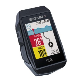 Sigma Sport Rox 111 Evo Gps Bike Computer, Black, Navigation, Workout, Indoor & Outdoor Training, Quick Mounting, E-Bike Ready, Smart Phone Connectivity, Lightweight, Ip67 Water Resistant (Computer)