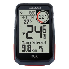 Sigma Rox 40 Gps Bike Computers, Black, Altitude, Navigation, Large Display, Easy 3 Button Operation, E-Bike Ready, Smart Phone Connectivity, Lightweight, Ipx7 Water Resistant (Computer Whr Set)