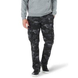 Lee Mens Wyoming Relaxed Fit Cargo Pant, Grunge Camo, 34W X 29L